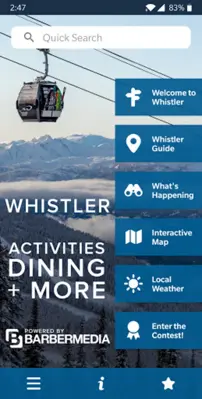 Whistler android App screenshot 2